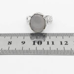 انگشتر عقیق کبود نقره مردانه و زنانه طرح مسلم - Image 4