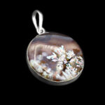 گردنبند شجر زنانه نقره طرح راضیه + حرز امام جواد (ع) + تربت امام حسین (ع)