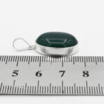 گردنبند عقیق سبز نقره زنانه و مردانه طرح سلمان - Image 3