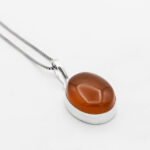 گردنبند عقیق سرخ یمنی نقره زنانه و مردانه طرح یاسین + حرز امام جواد (ع) - Image 4