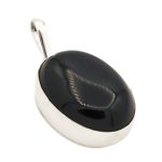 گردنبند عقیق مشکی نقره زنانه ومردانه طرح شمس + حرز امام جواد (ع)