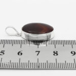 گردنبند عقیق سلیمانی نقره زنانه و مردانه طرح لبیک + حرز امام جواد(ع) - Image 4