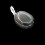 گردنبند عقیق سلیمانی نقره زنانه و مردانه طرح دریا + حرز امام جواد (ع)