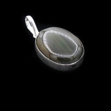 گردنبند عقیق سلیمانی نقره زنانه و مردانه طرح دریا + حرز امام جواد (ع)