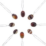 گردنبند عقیق سلیمانی نقره زنانه و مردانه طرح لبیک + حرز امام جواد(ع) - Image 2