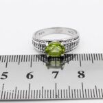 نیم ست زبرجد الماس تراش نقره زنانه طرح راحله - Image 2