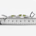 نیم ست زبرجد الماس تراش نقره زنانه طرح راحله - Image 3