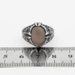 انگشتر عقیق کبود نقره مردانه طرح ونداد - Image 2