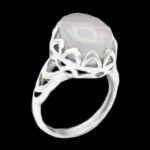 انگشتر عقیق کبود نقره مردانه و زنانه طرح دانی - Image 4