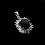 گردنبند عقیق سیاه نقره زنانه طرح ساناز - Image 4