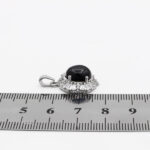 گردنبند عقیق سیاه نقره زنانه طرح ساناز - Image 3