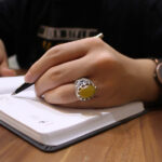 انگشتر شرف الشمس نقره مردانه طرح سرافراز + حکاکی - Image 2