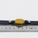 دستبند شرف الشمس چرم طبیعی نقره زنانه و مردانه طرح سرمه ای کامور + حکاکی - Image 2