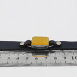 دستبند شرف الشمس چرم طبیعی نقره طرح کامل + حکاکی + حرز امام جواد (ع) - Image 2