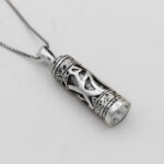 گردنبند حرز امام جواد (ع) نقره طرح یا محمد (ص) - Image 3