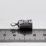 گردنبند حرز امام جواد (ع) نقره طرح فانتزی "الله" - Image 2