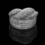 حلقه نقره زنانه طرح شعله