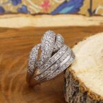 حلقه نقره زنانه طرح شعله - Image 3