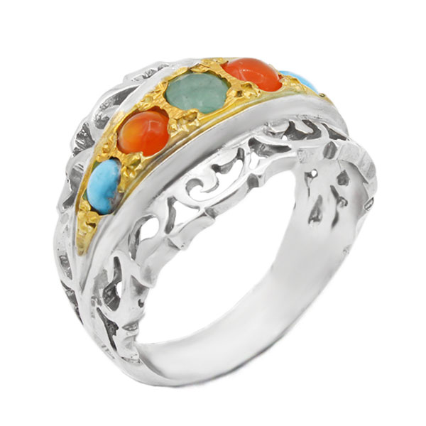 ۱۶-۱-۰۶۴-several-stones-man-ring (1) مدل انگشتر چند سنگ پسرانه شیک