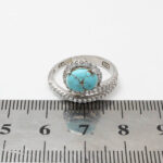 انگشتر فیروزه نیشابوری نقره زنانه طرح شکوهنده - Image 5