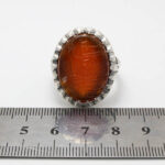 انگشتر عقیق سرخ نقره مردانه طرح یا ابالفضل العباس (ع) - Image 5