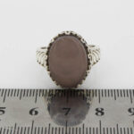 انگشتر عقیق کبود نقره مردانه و زنانه طرح دانارا - Image 4