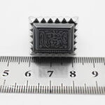 انگشتر حدید صینی نقره مردانه طرح "یا رقیه الشهیده (س)" - Image 2