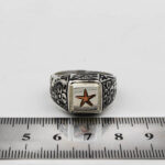 انگشتر حرز امام جواد (ع) نقره دست ساز مردانه و زنانه طرح قلم زنی کاویان - Image 2