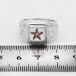 انگشتر حرز امام جواد (ع) نقره دست ساز مردانه و زنانه طرح قلم زنی کیارنگ - Image 4