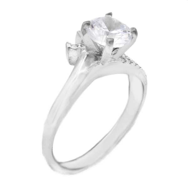 ۱۴-۸-۱۱۷-solitaire-silver-ring (1) حلقه تک نگین زنانه نقره