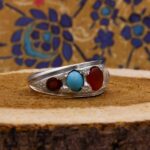 انگشتر چند سنگ نقره دست ساز زنانه و مردانه طرح شفا - Image 4