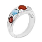 انگشتر چند سنگ نقره دست ساز زنانه و مردانه طرح شفا