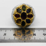 انگشتر چند سنگ نقره مردانه طرح ماکان - Image 3