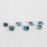 انگشتر فیروزه نیشابوری نقره دست ساز مردانه و زنانه طرح برشید بزرگ + حرز امام جواد (ع) - Image 4