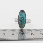 انگشتر فیروزه نیشابوری نقره دست ساز مردانه و زنانه طرح منهاج + حرز امام جواد (ع) - Image 2