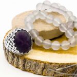 انگشتر آمیتیست نقره مردانه طرح مهرشاد - Image 2