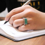 انگشتر عقیق سبز نقره مردانه طرح صفوی "یا علی (ع)" "یا زهرا (س)" - Image 4