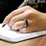 انگشتر عقیق مشکی نقره مردانه طرح یا علی (ع) یا فاطمه (س) - Image 3