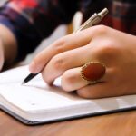 انگشتر عقیق سرخ نقره مردانه طرح دور طلایی "سبحانک انی کنت من الظالمین" - Image 4