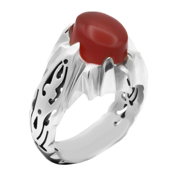 ۴-۱-۱۱۶۵-red-agate-ring (3) انگشتر عقیق یمنی سرخ مردانه نقره دست ساز