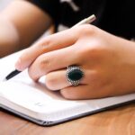 انگشتر عقیق سبز نقره مردانه طرح ممدوح - Image 4