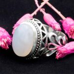 انگشتر عقیق کبود یمنی نقره مردانه طرح مهردار - Image 3