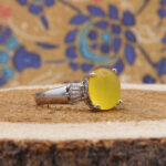 انگشتر شرف الشمس نقره زنانه طرح چیترا + حکاکی - Image 2