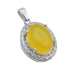 گردنبند شرف الشمس زنانه نقره طرح یوتاب + حکاکی