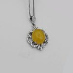 گردنبند شرف الشمس زنانه نقره طرح یانار + حکاکی - Image 4