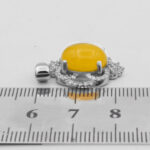 گردنبند شرف الشمس زنانه نقره طرح یانار + حکاکی - Image 5