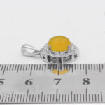 گردنبند شرف الشمس زنانه نقره طرح یادمهر + حکاکی - Image 2