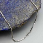 زنجیر نقره طرح ونیزی ضخیم طرح مروارید عیار ۹۲۵ مخصوص گردنبند (55 سانتی متری) - Image 3