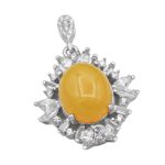 گردنبند شرف الشمس زنانه نقره طرح مهلا + حکاکی