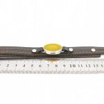 دستبند شرف الشمس نقره چرم طبیعی مشکی دو لایه طرح آیت الکرسی + حرز امام جواد (ع) + حکاکی - Image 2